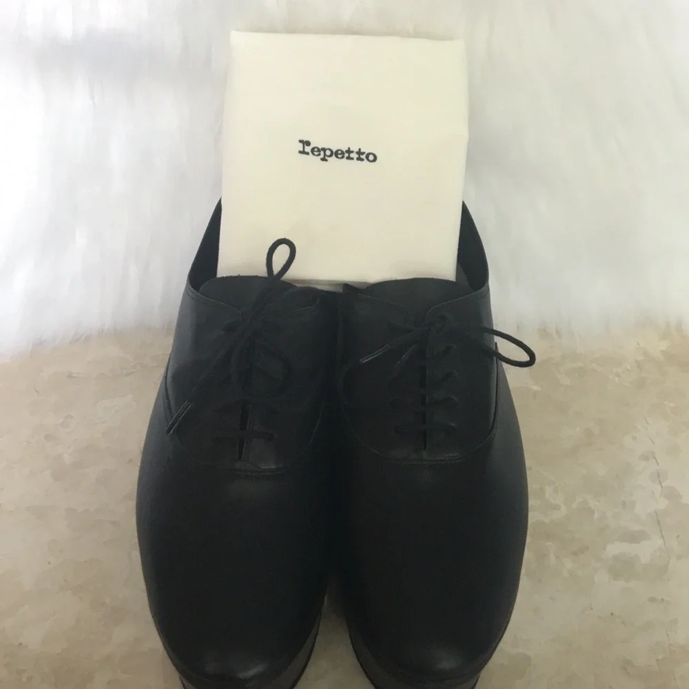 repetto plataform leathers Italian shoes size 8​​​​